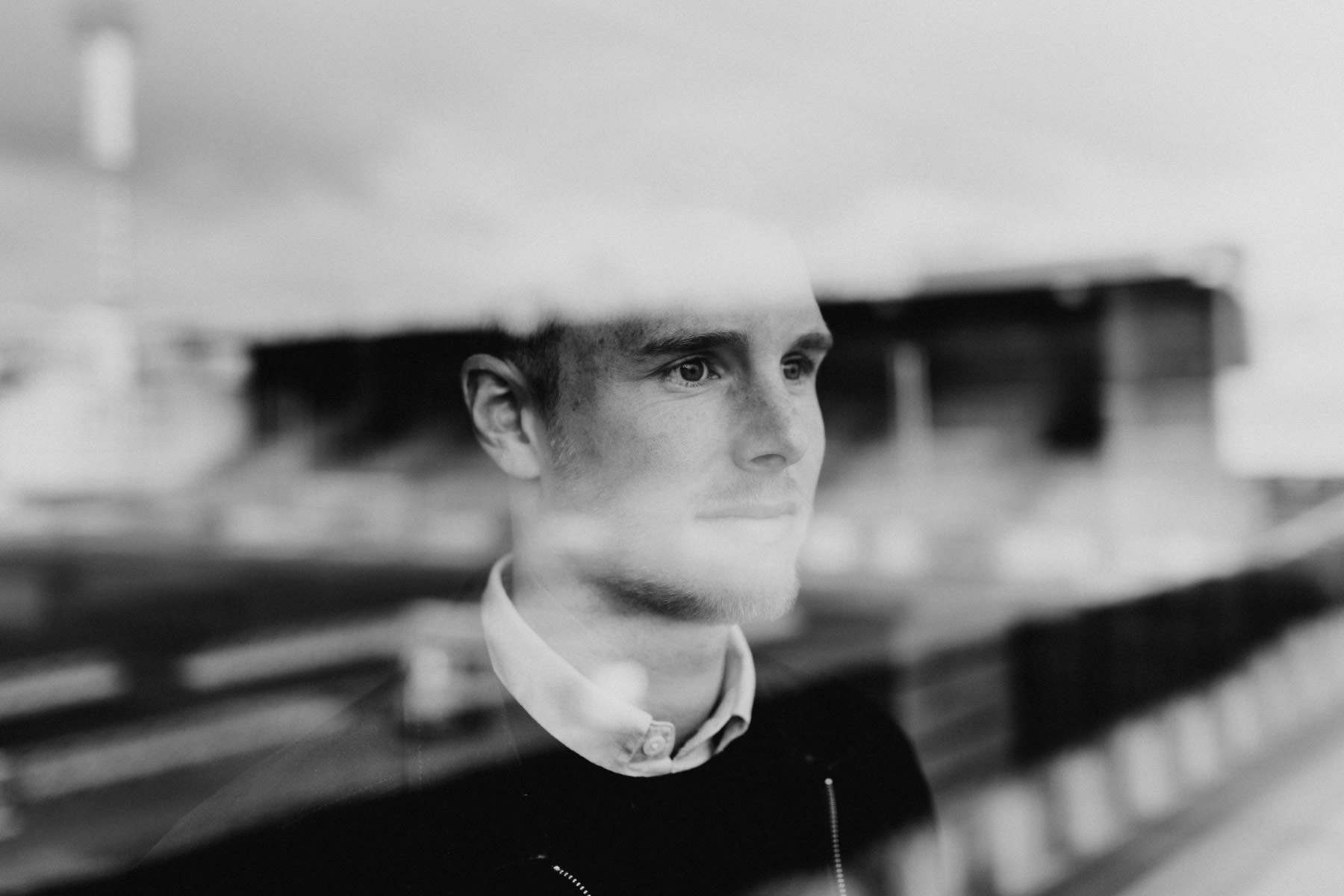 the person behind the player